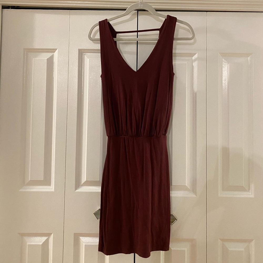 Bodycon Maroon Mini Dress - Picture 6 of 7